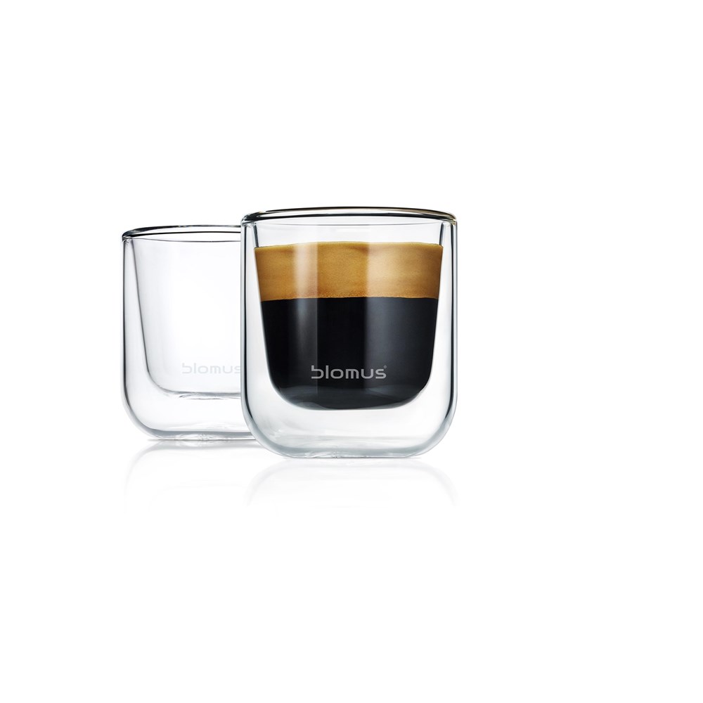 Blomus Termo sklenička NERO espresso SET/2ks Blomus
