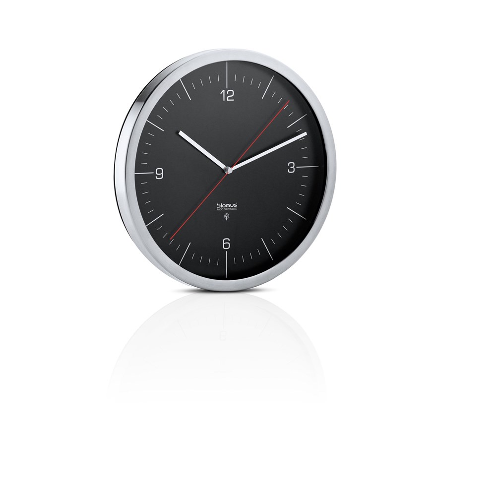 Blomus Rádiem řízené hodiny CRONO černé Blomus