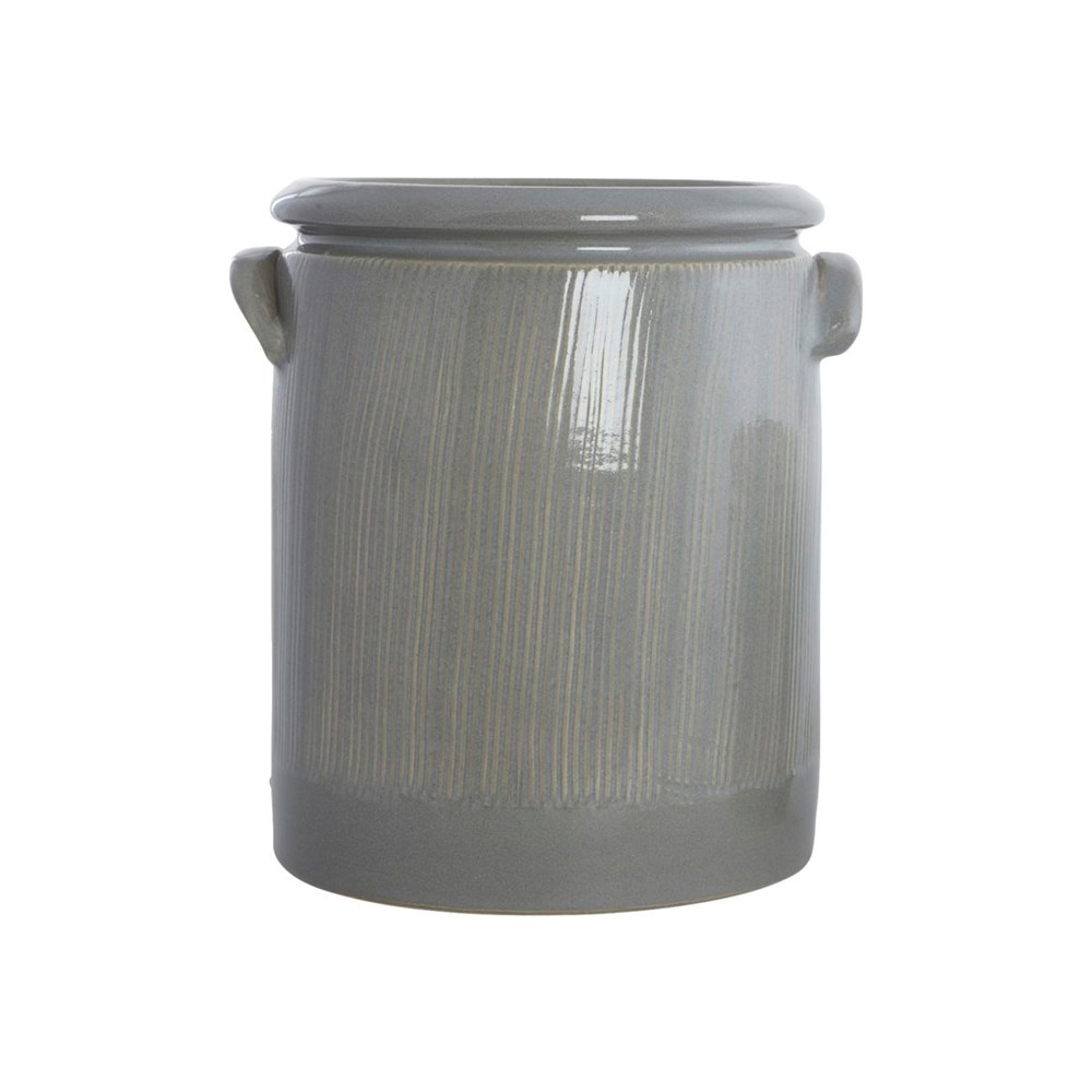 House Doctor Květináč POTTERY světle šedý 24cm (Dp0237) House Doctor