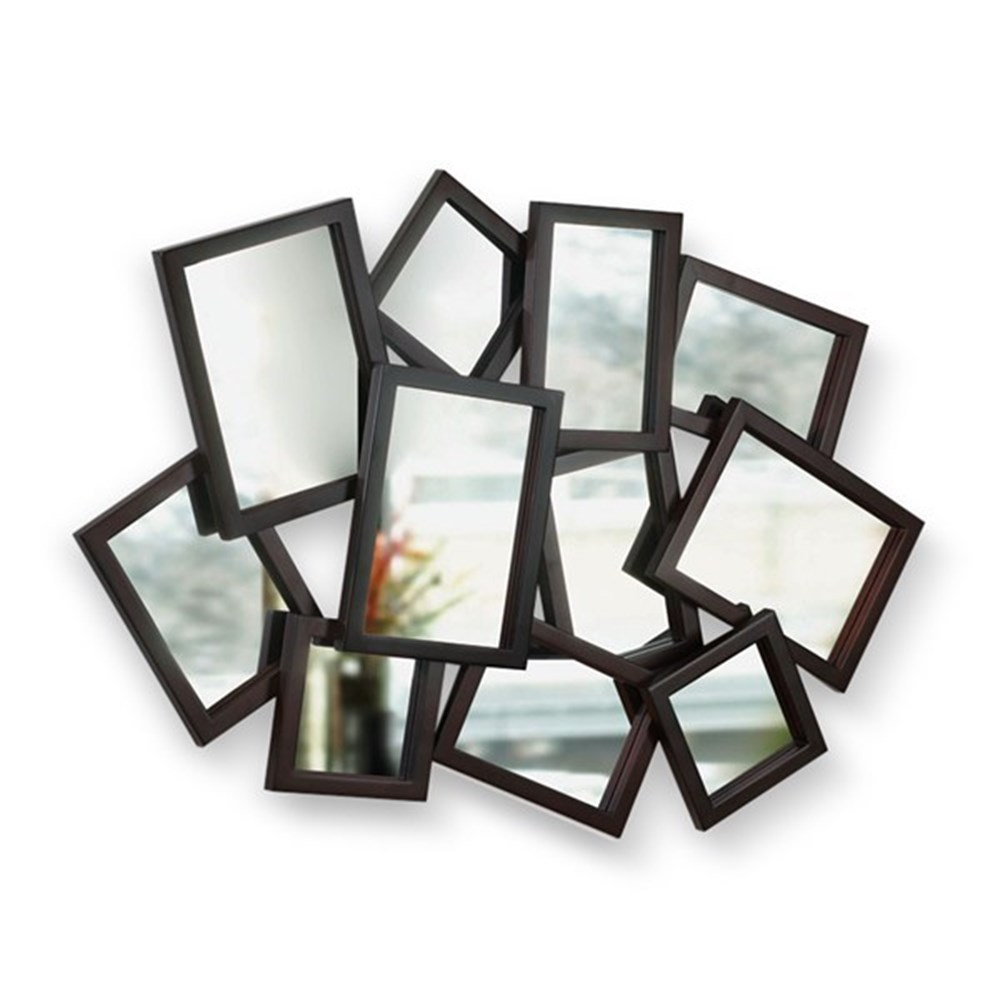 Umbra Zrcadlo MOSH 10x10 - 13x18 cm hnědé Umbra