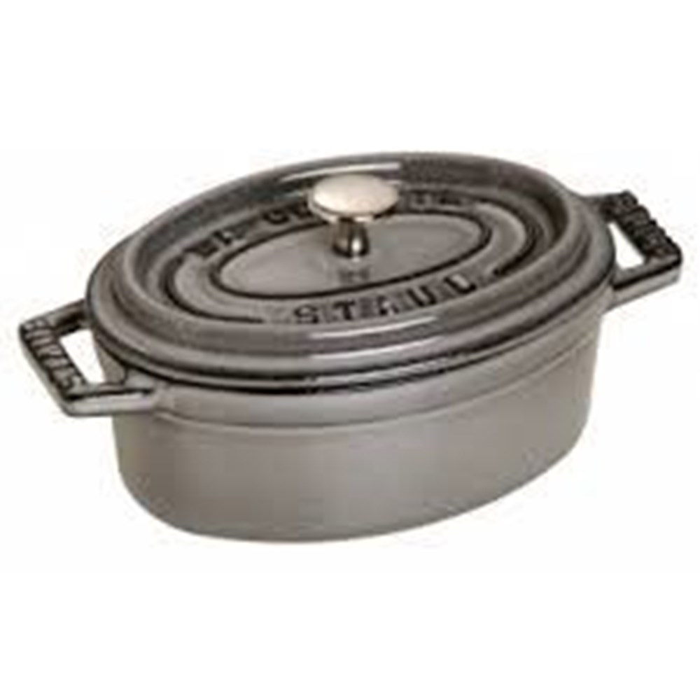 Hrnec STAUB oválný 11 cm šedý Staub
