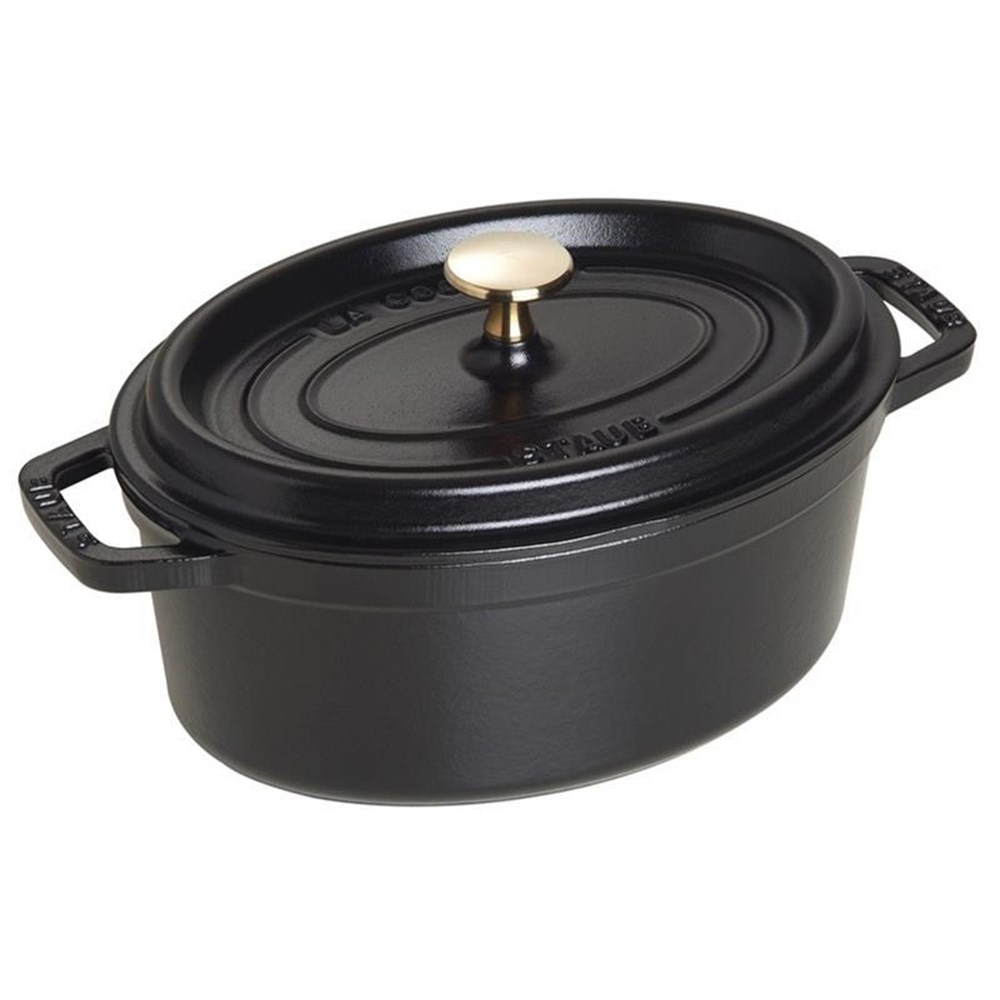Hrnec STAUB oválný 23 cm černý Staub