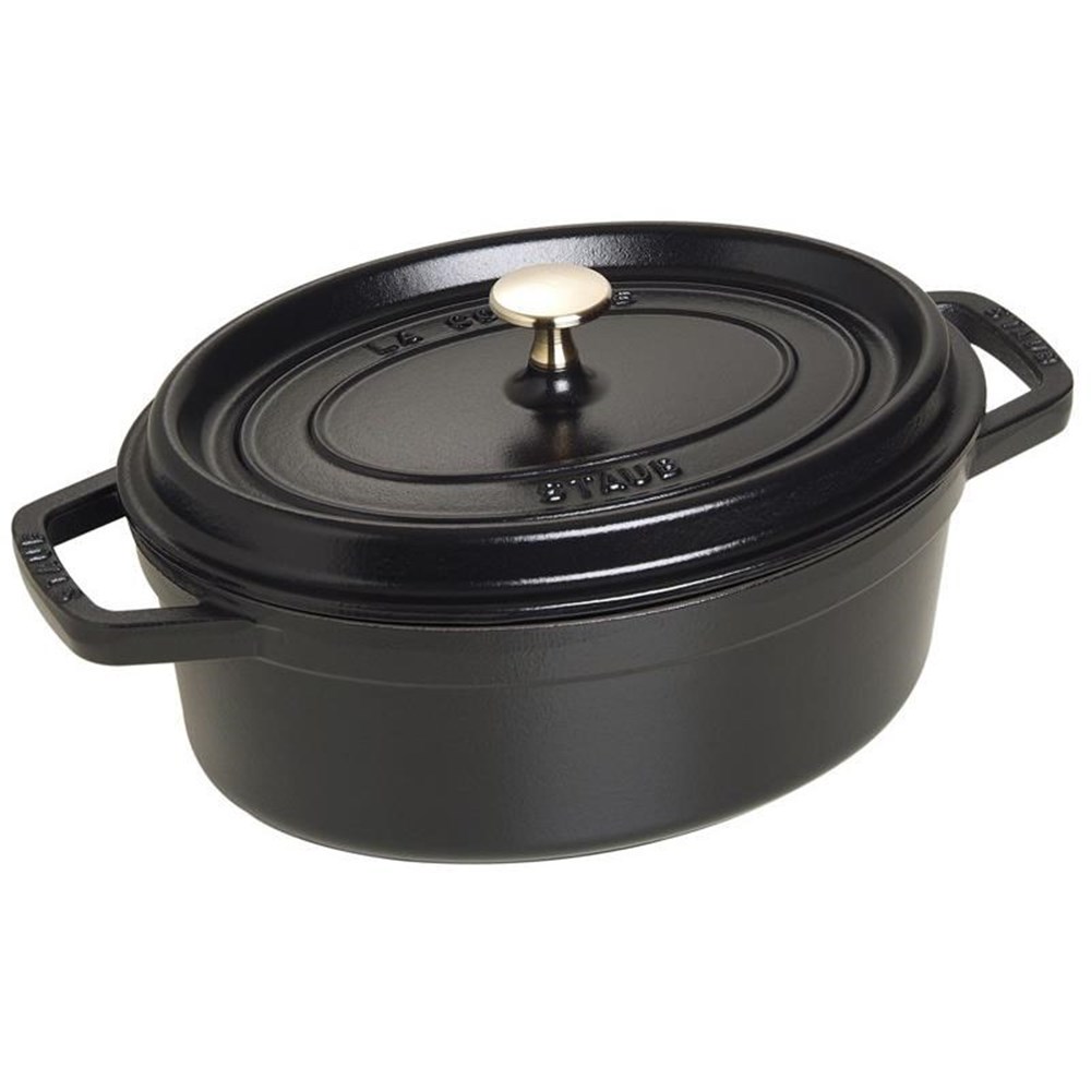 Hrnec STAUB oválný 27 cm černý Staub