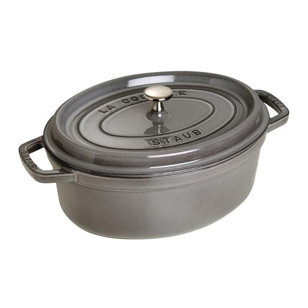 Hrnec STAUB oválný 29 cm šedý Staub