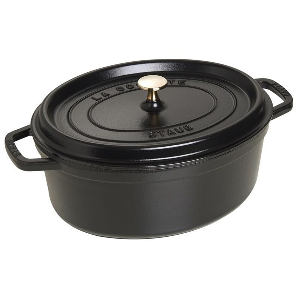 Hrnec STAUB oválný 31 cm černý Staub