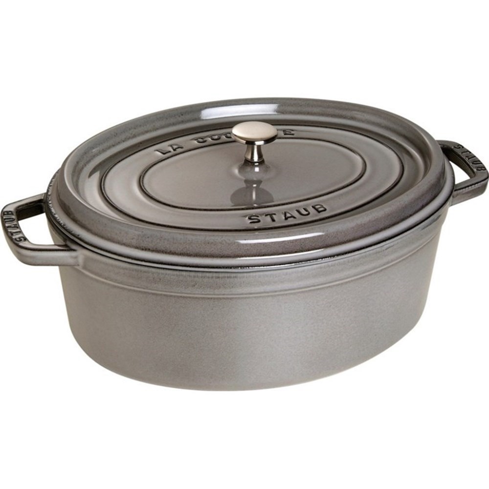 Hrnec STAUB oválný 31 cm šedý Staub