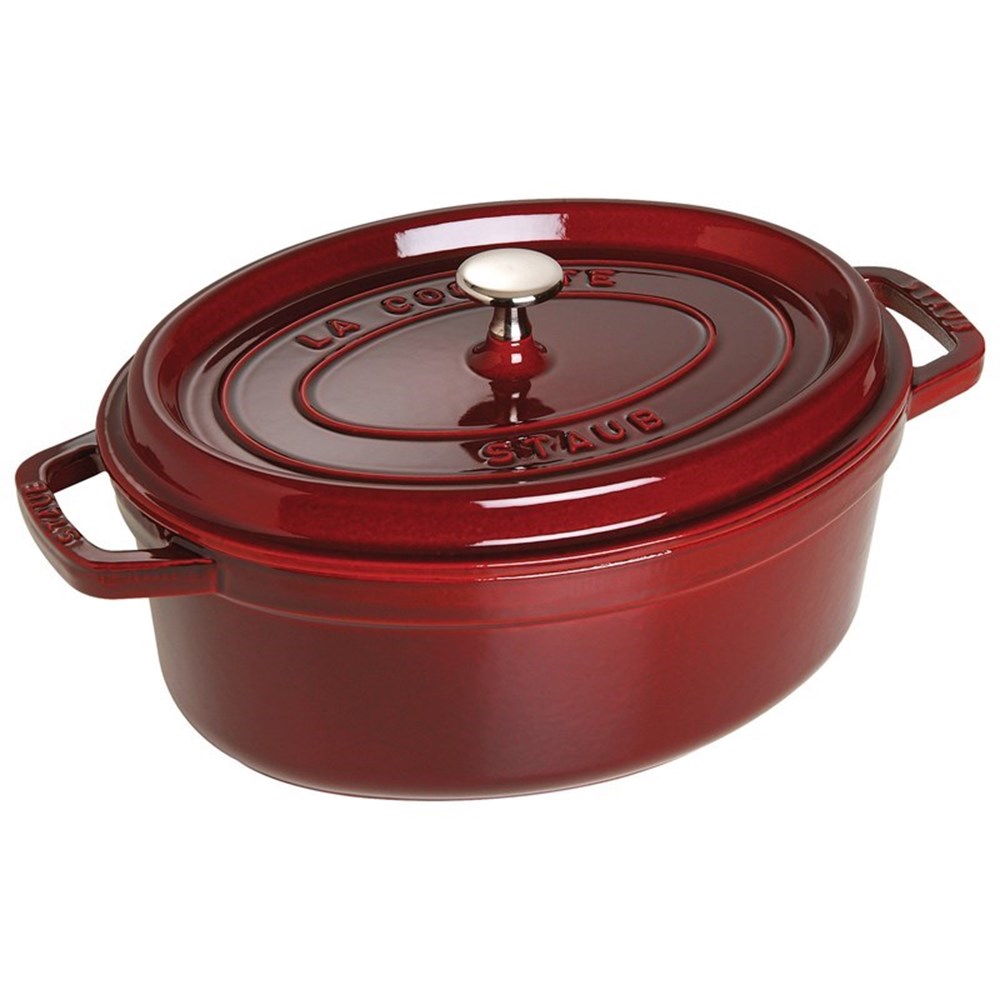 Hrnec STAUB oválný 31 cm vínový Staub