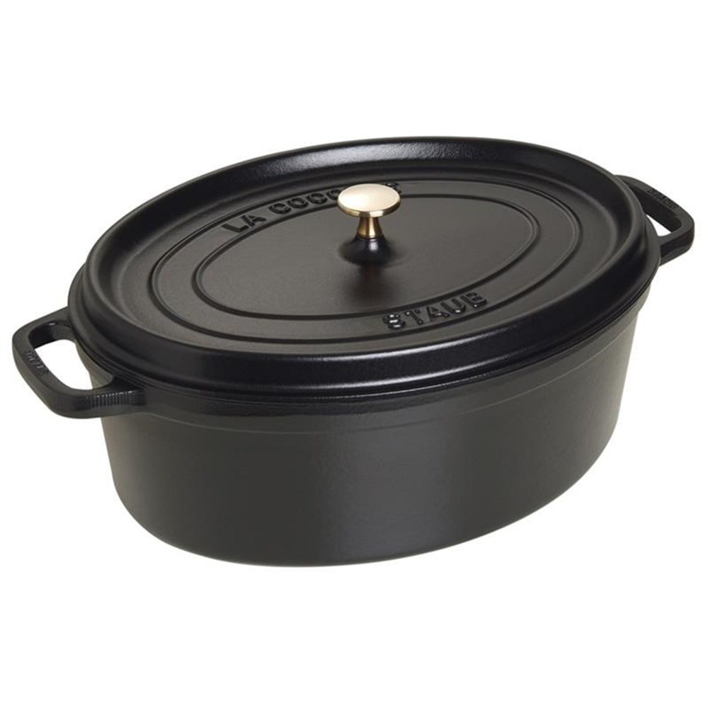 Hrnec STAUB oválný 37 cm černý Staub
