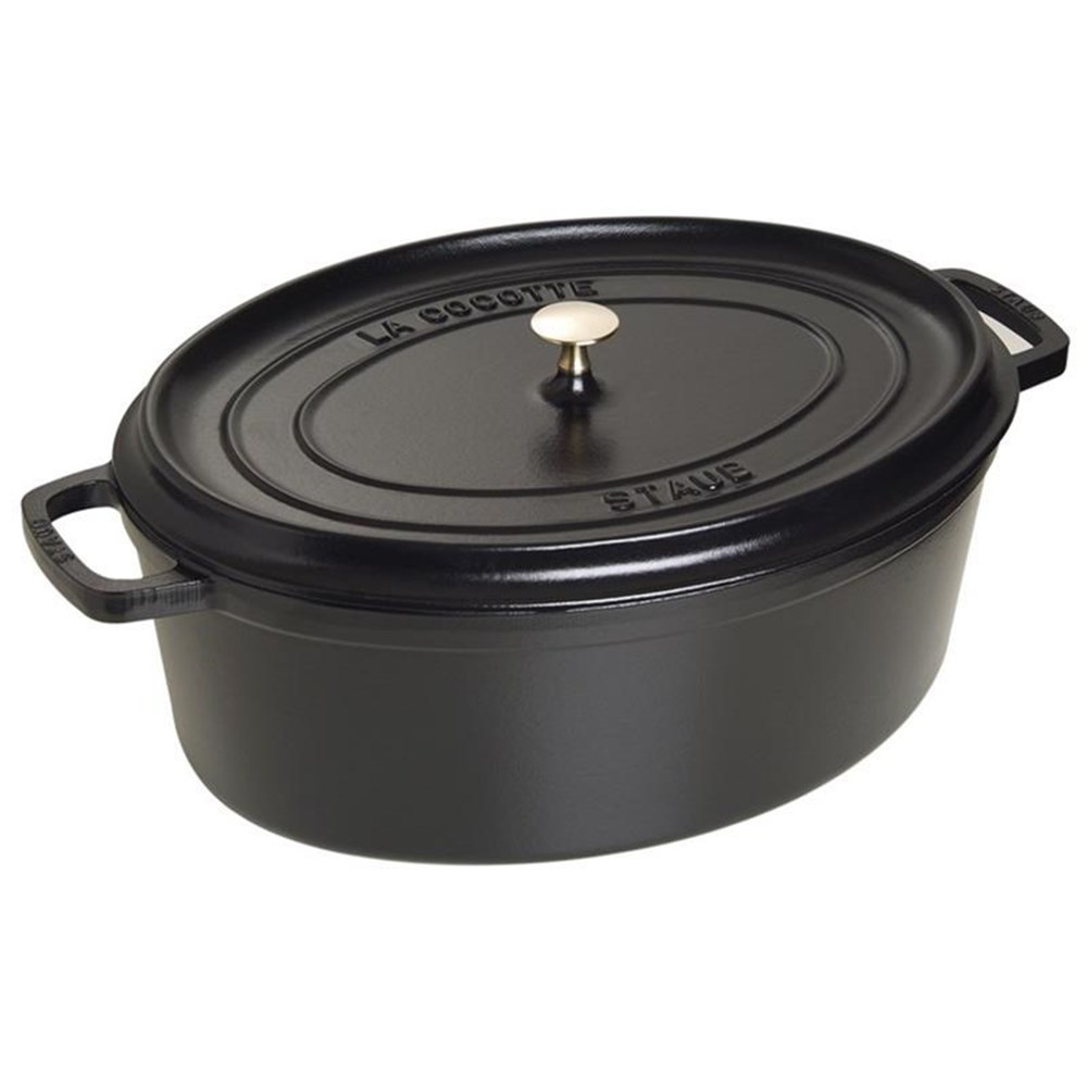 Hrnec STAUB oválný 41 cm černý Staub
