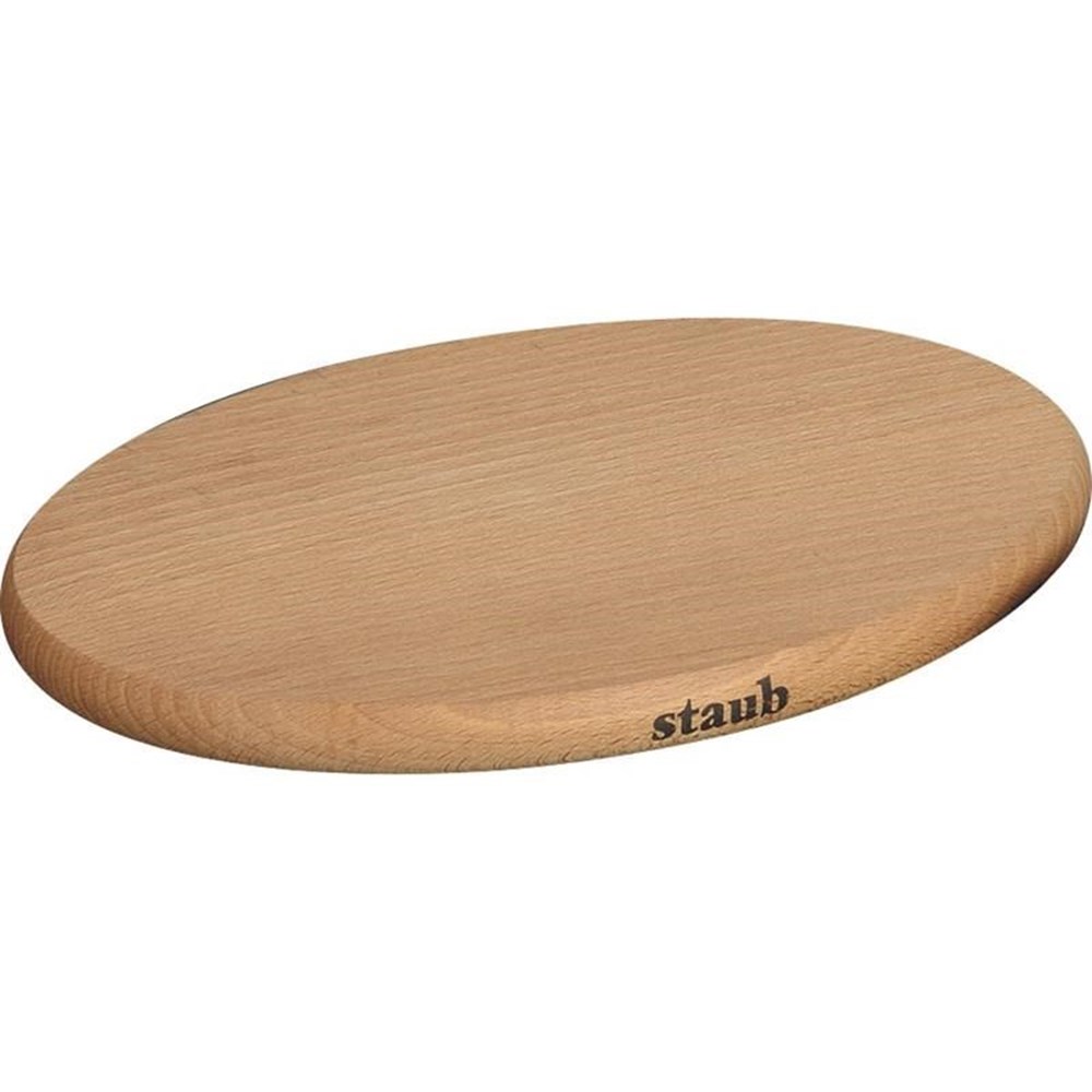 STAUB dřevěná podložka magnetická ovál 15cm Staub
