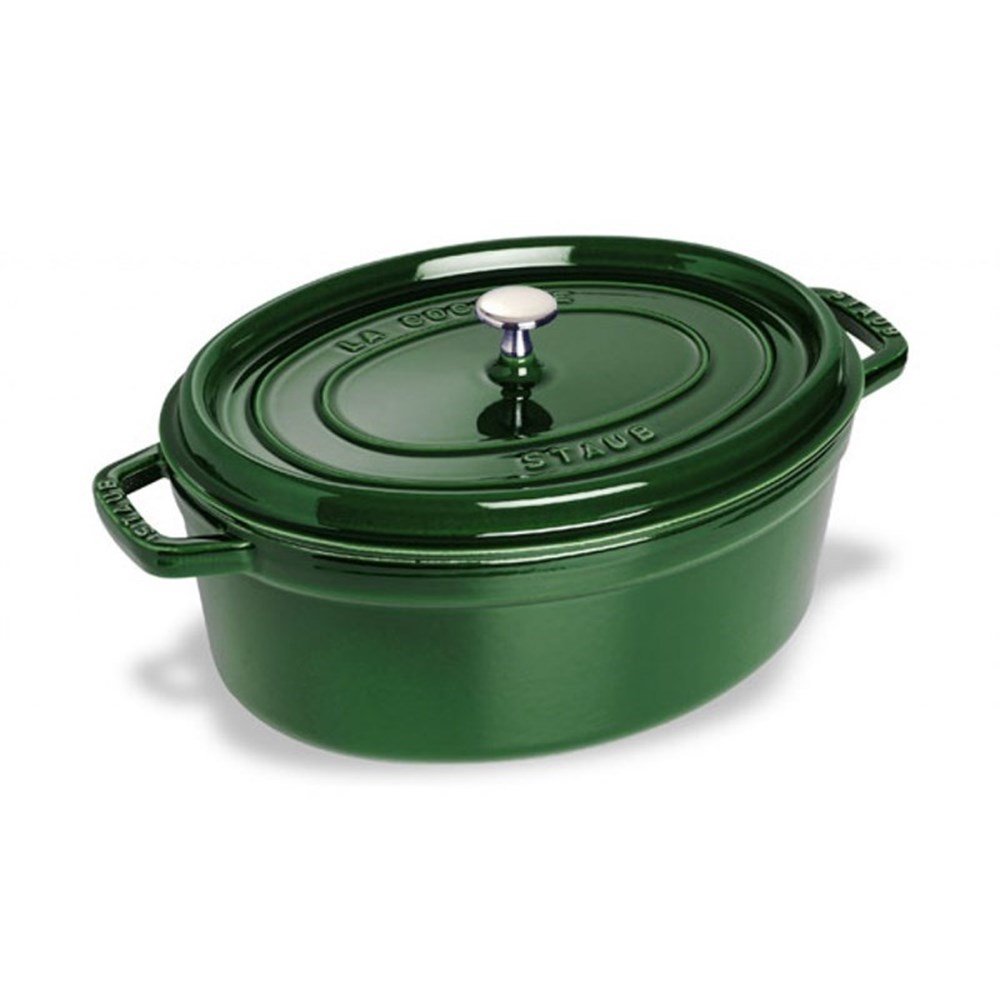Hrnec STAUB oválný 33 cm zelený Staub