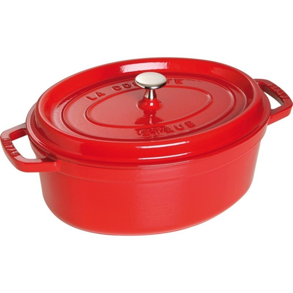 Hrnec STAUB oválný 27 cm červený Staub