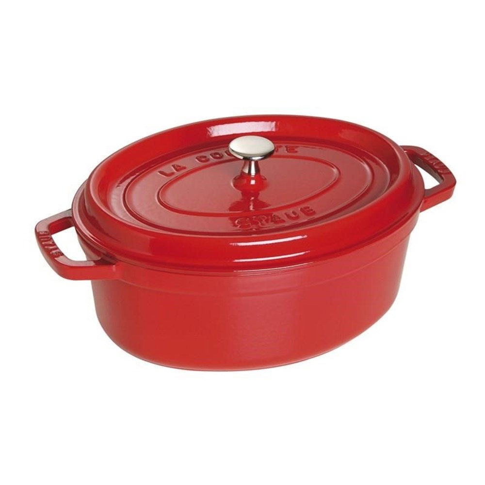 Hrnec STAUB oválný 29 cm červený Staub