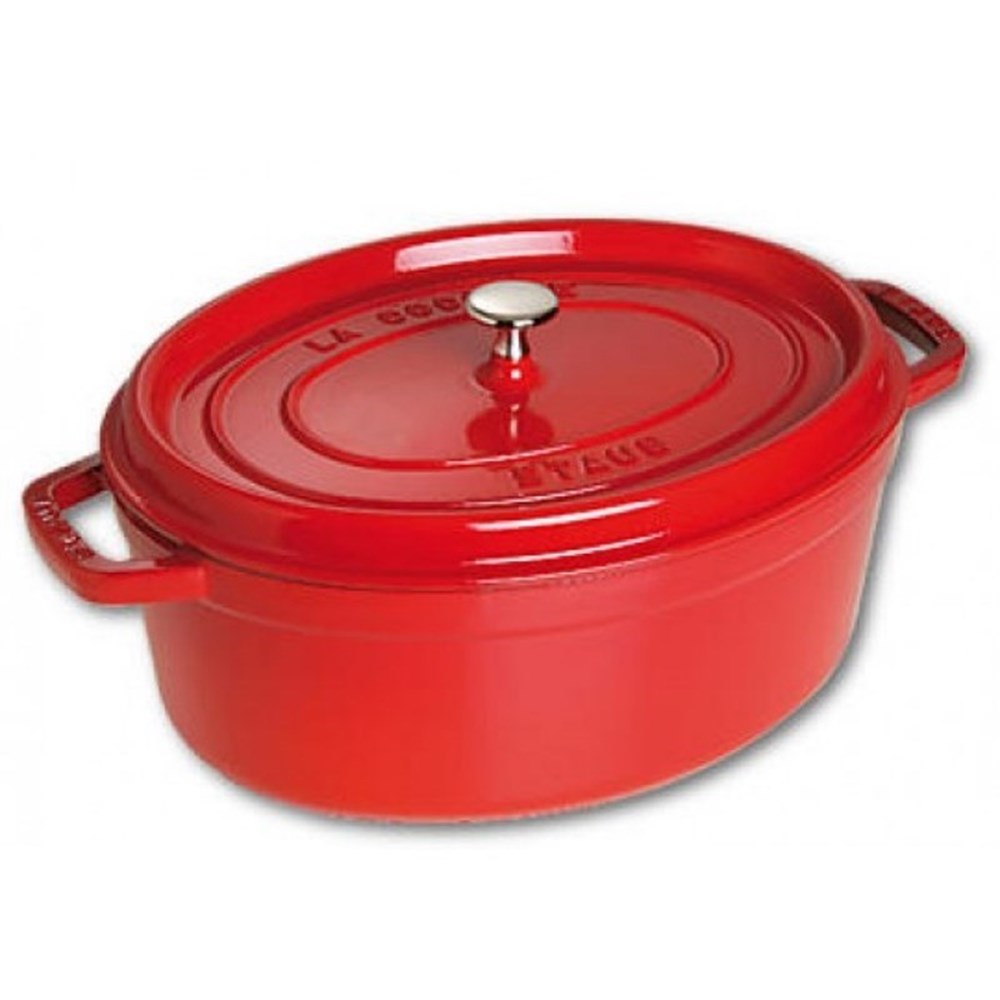 Hrnec STAUB oválný 31 cm červený Staub