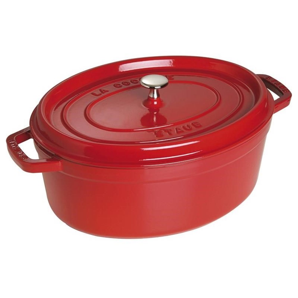 Hrnec STAUB oválný 33 cm červený Staub