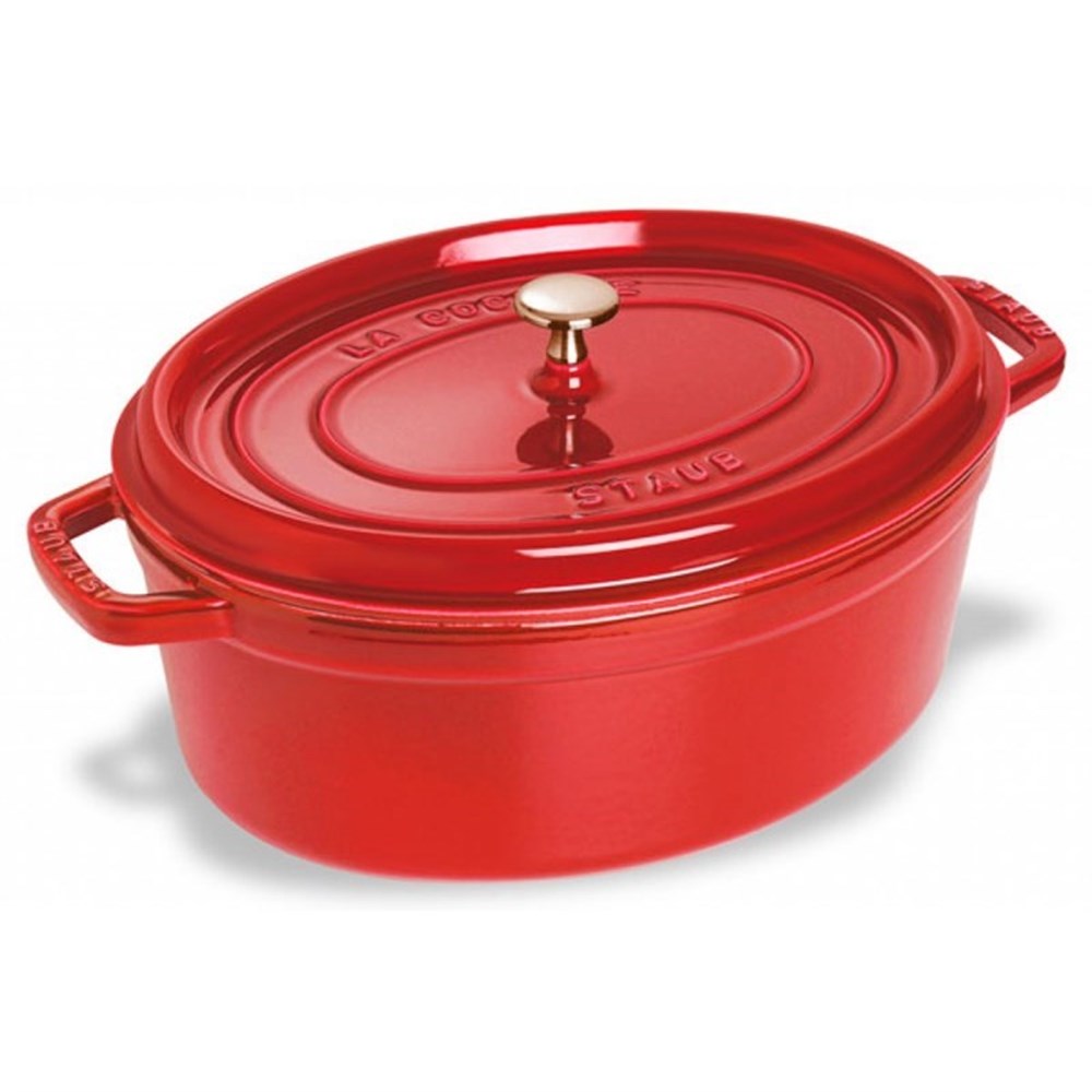 Hrnec STAUB oválný 37 cm červený Staub