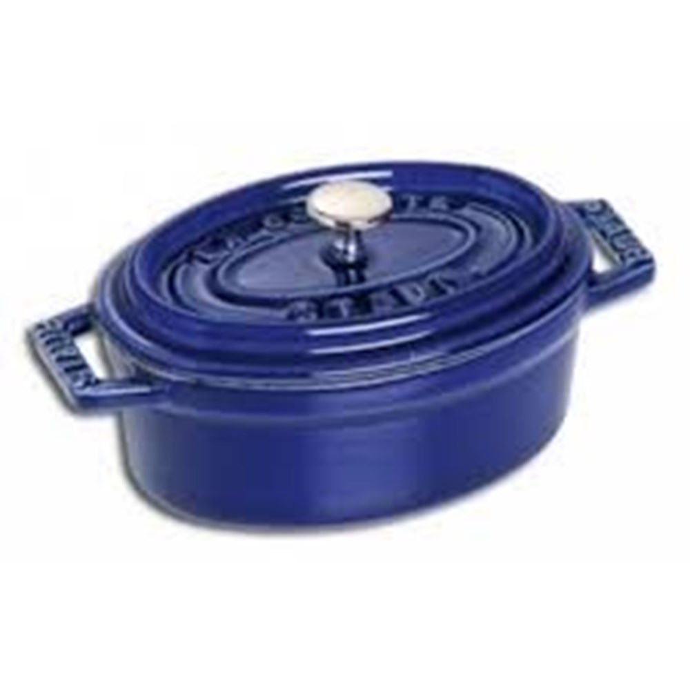 Hrnec STAUB oválný 11 cm modrý Staub