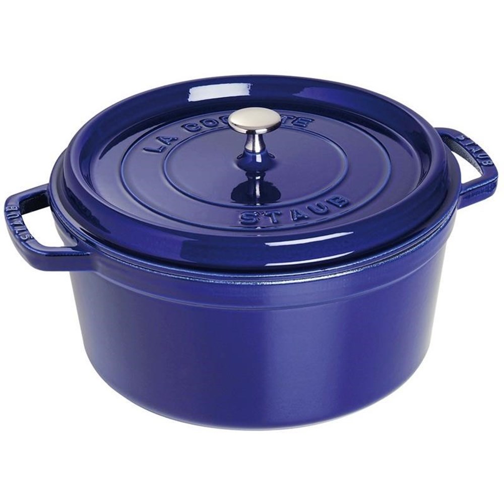 Hrnec STAUB kulatý 28 cm modrý Staub