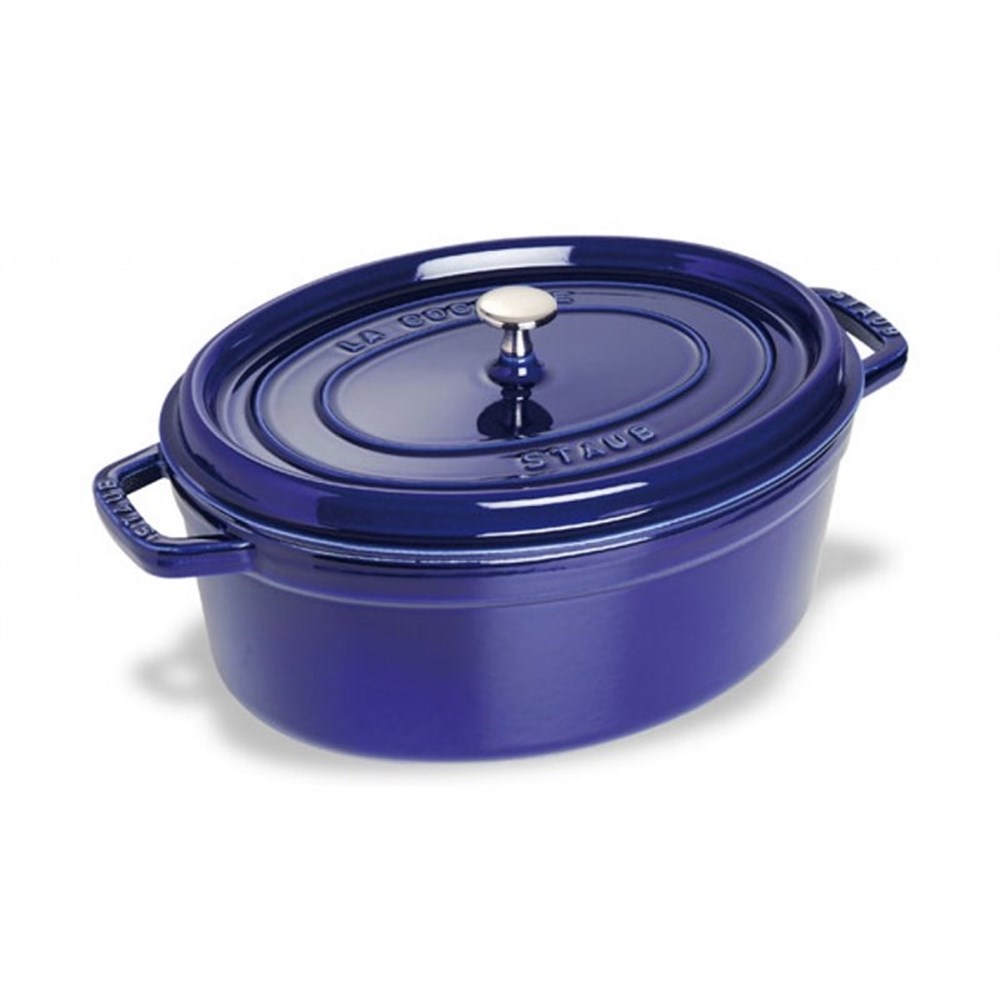 Hrnec STAUB oválný 31 cm modrý Staub