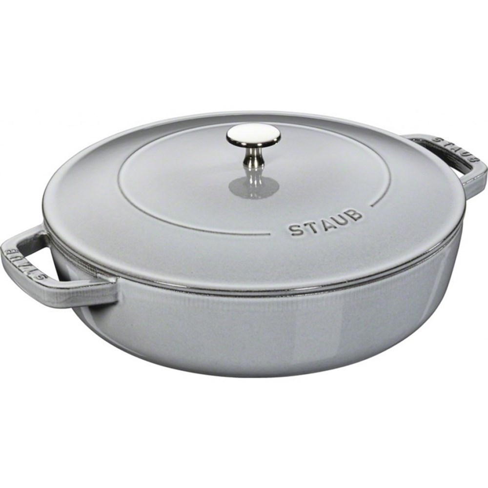 Staub Kastrol se samopodlévací poklicí 24cm šedý Staub
