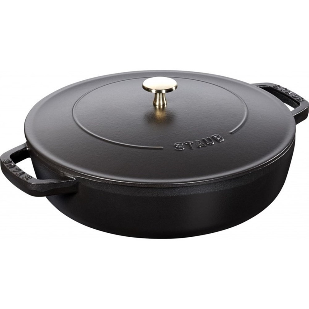 Staub Kastrol se samopodlévací poklicí 24cm červený Staub