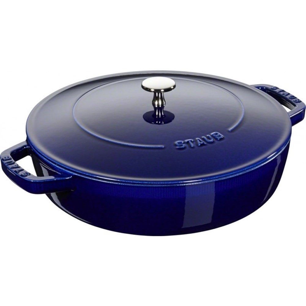 Staub Kastrol se samopodlévací poklicí 28cm modrý Staub