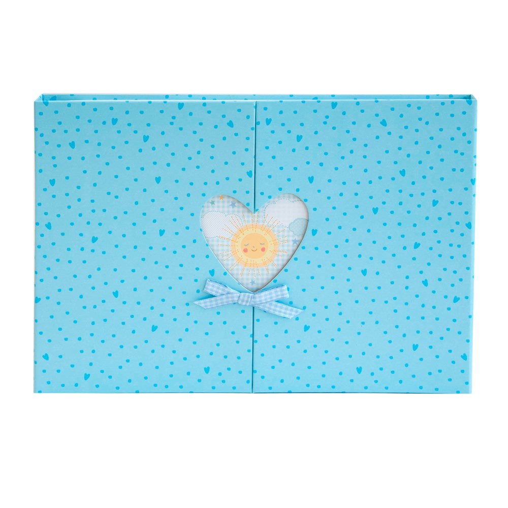 Artebene Fotoalbum 35x24 Baby Herzfenster bleu Artebene