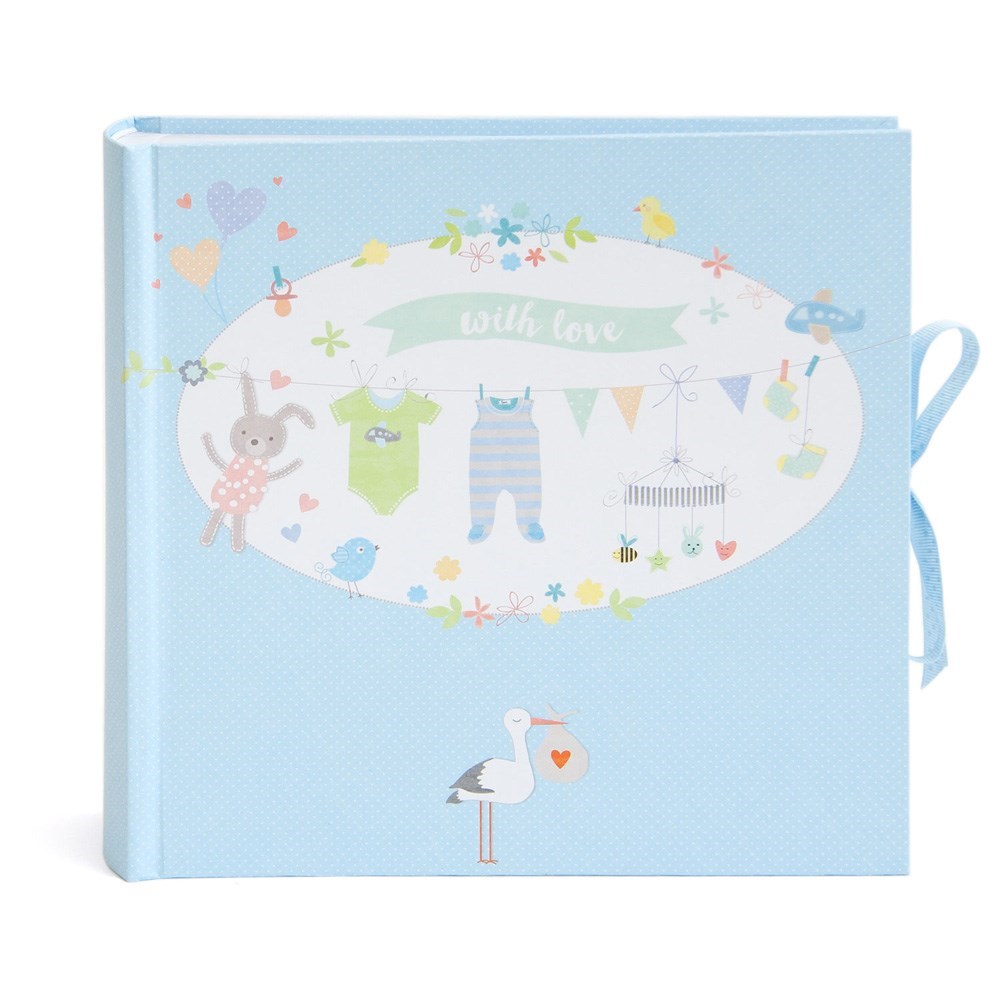 Artebene Fotoalbum 23x23 cm Wäscheleine Storch Artebene