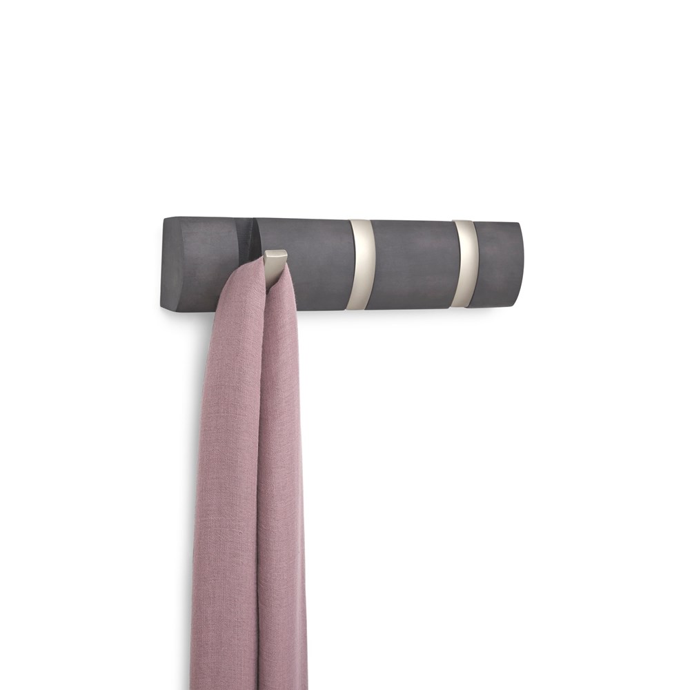 Umbra Věšák na zeď FLIP 3 háčky šedý Umbra