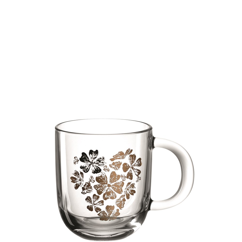 Leonardo Hrnek s uchem EMOZIONE 400 ml flower heart Leonardo