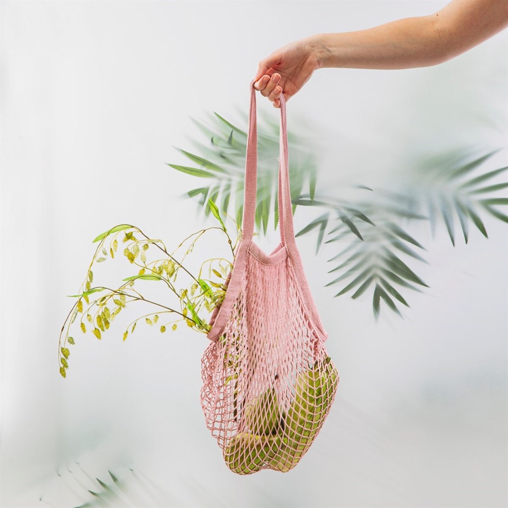 Sass & Belle Nákupní taška/ Síťovka Pink String Sass & Belle
