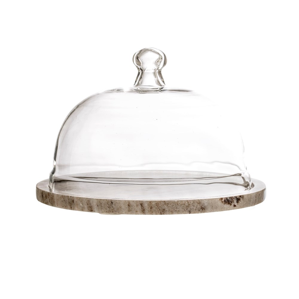 Bloomingville Podnos s víkem - mramor