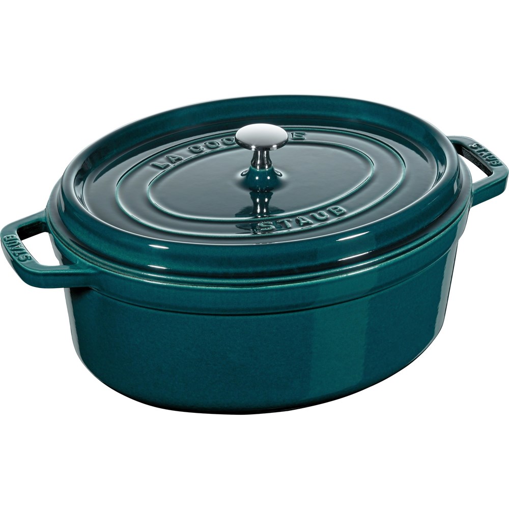 Staub Hrnec oválný 37 cm tyrkysový Staub