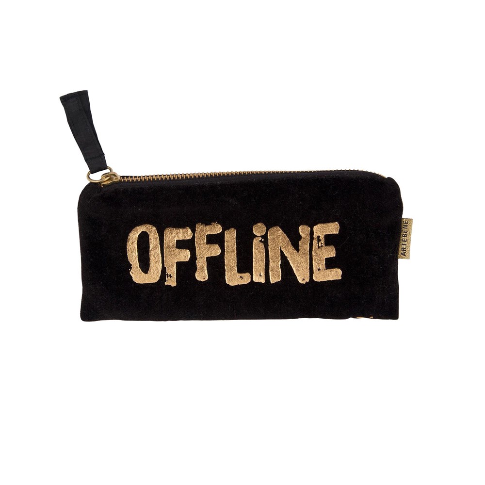 Artebene Sametové pouzdro na tužky 20x8