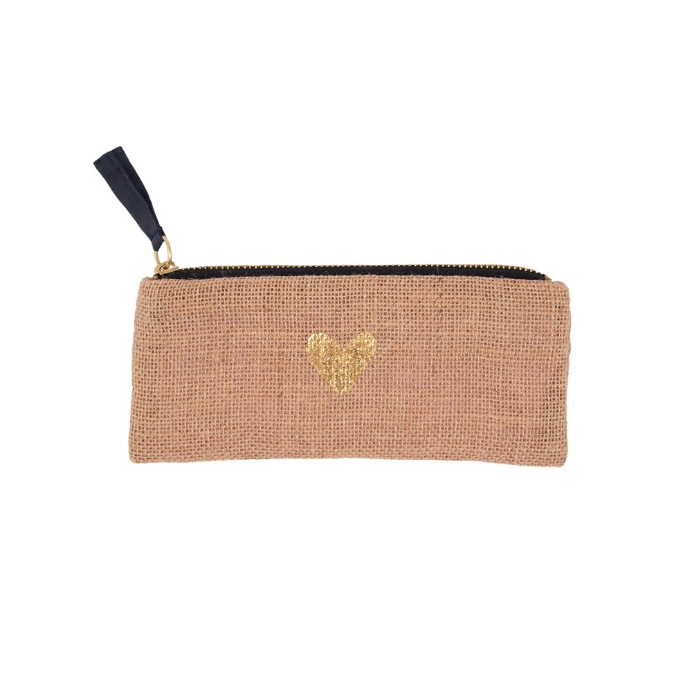 Artebene Pouzdro na tužky z juty 20x8