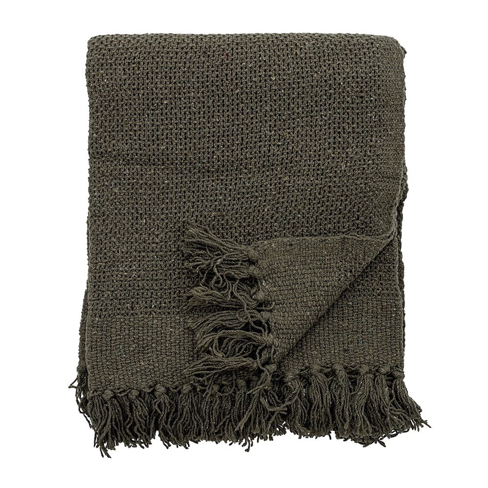 Bloomingville Pléd s třásněmi - 160x130 cm Bloomingville