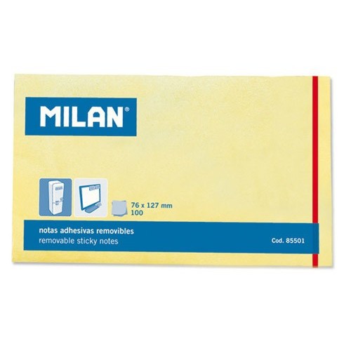 Milan samolepící  bloček 76x127 mm 100 ks Papermax-cz