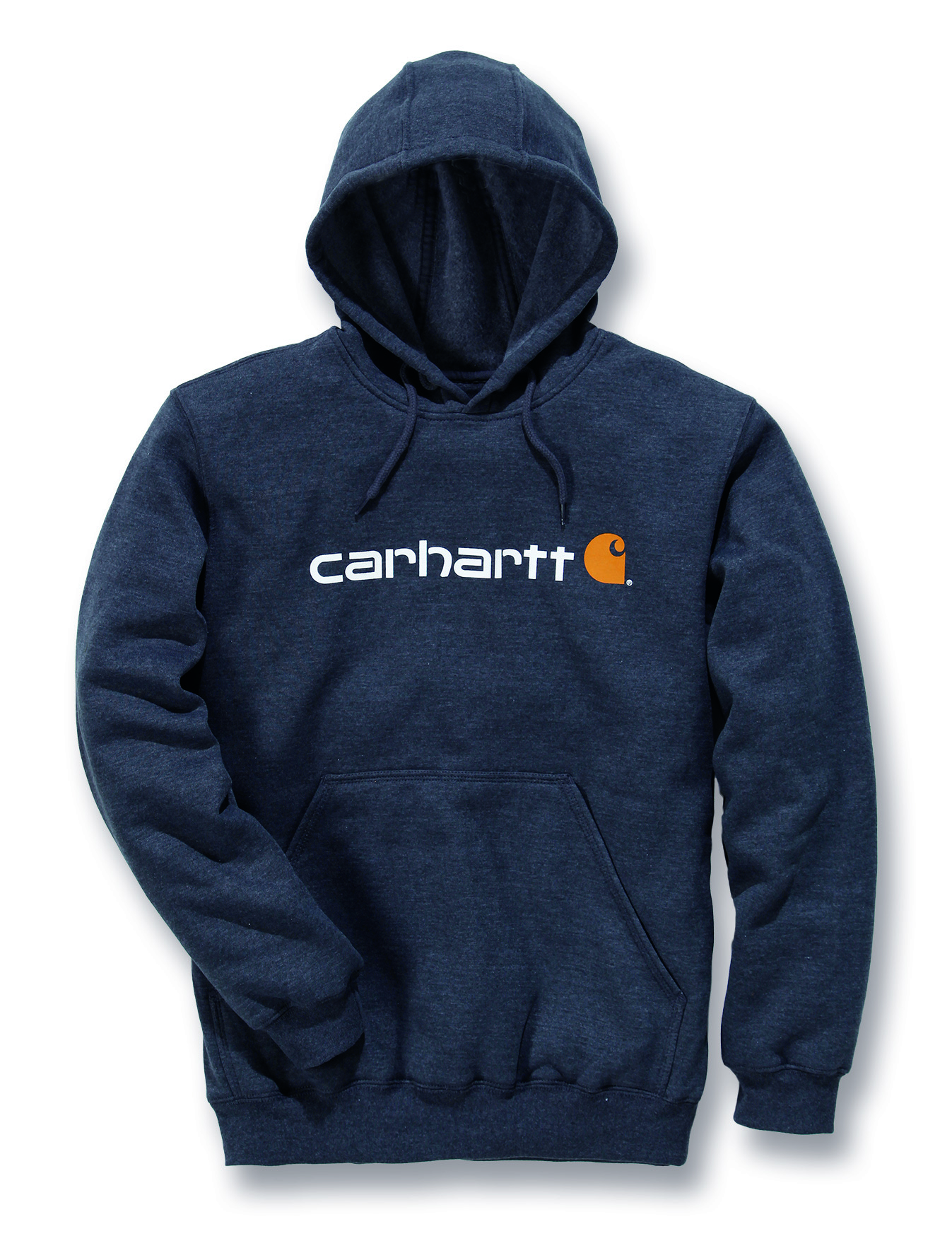 Mikina Carhartt tmavě šedá L SIgnature Logo Midweight Hooded Swearshirt Carhartt