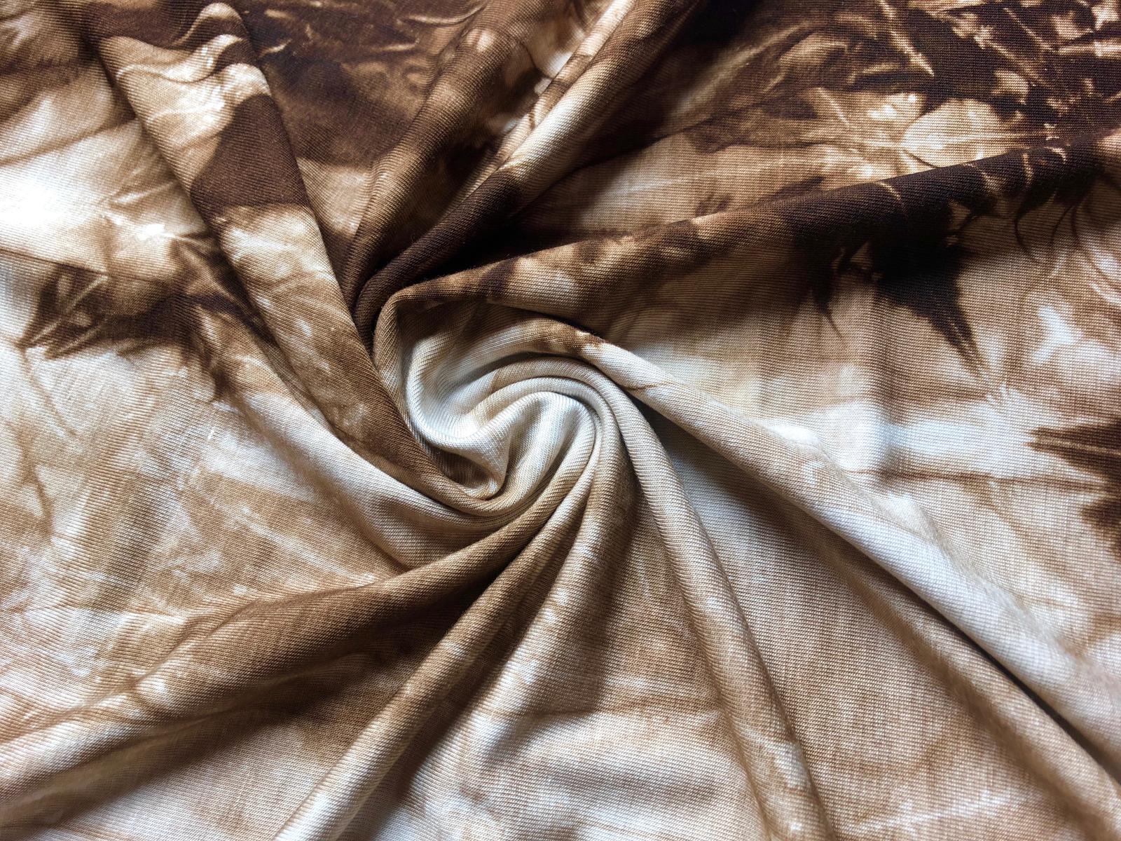 Bambusový úplet tmavě hnědá batika