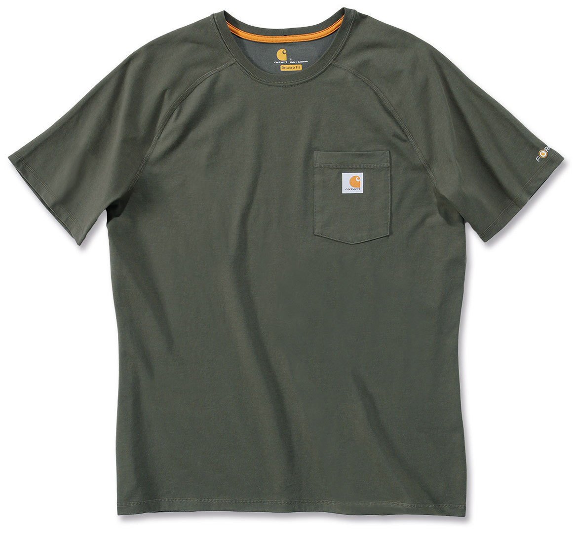 Triko Carhartt tmavě šedivá S Men’s FORCE™ Cotton S-Sleeve T-Shirt Carhartt