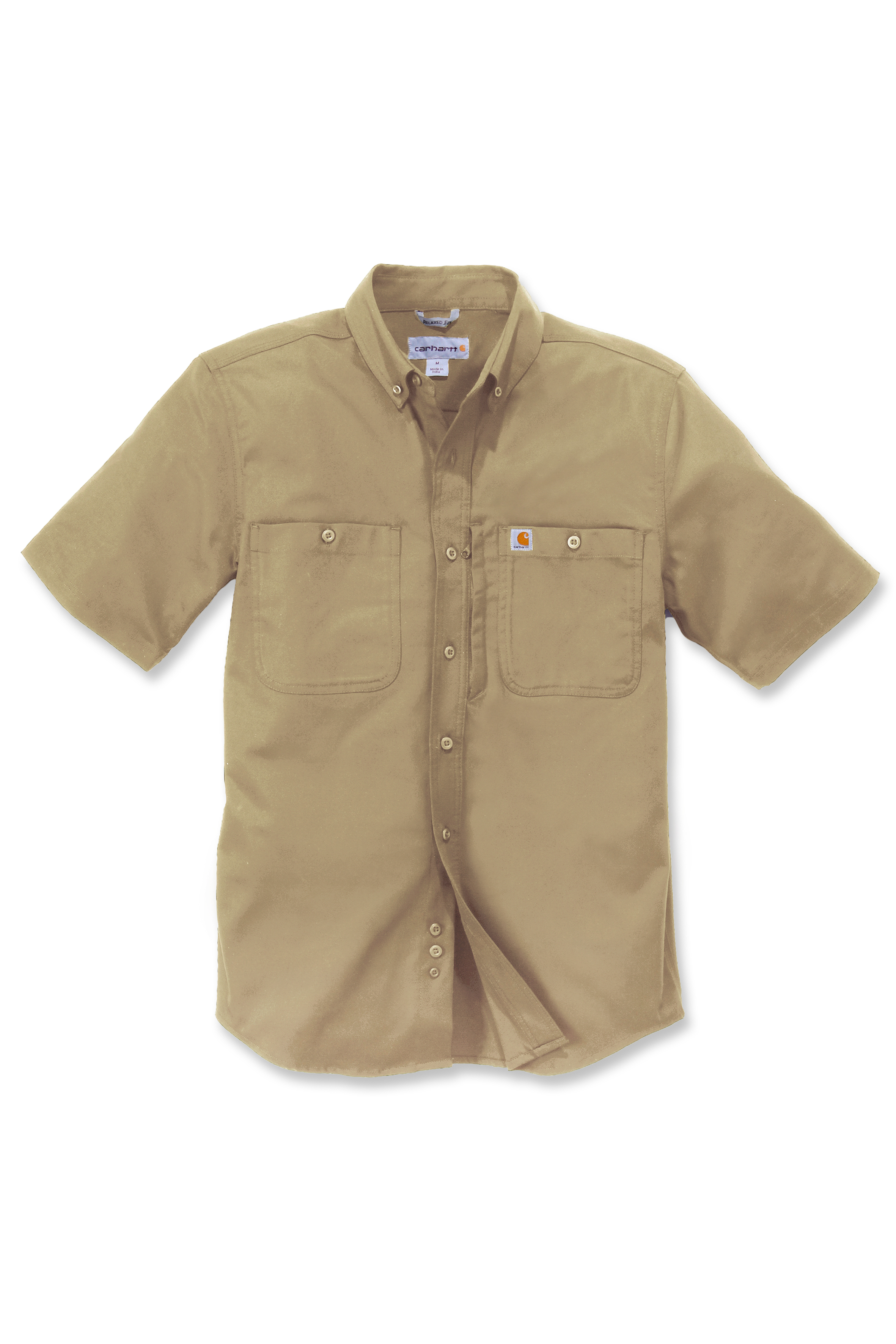 Košile s límečkem Carhartt khaki XXL Rugged Professional Short Sleeve Work Shirt Carhartt
