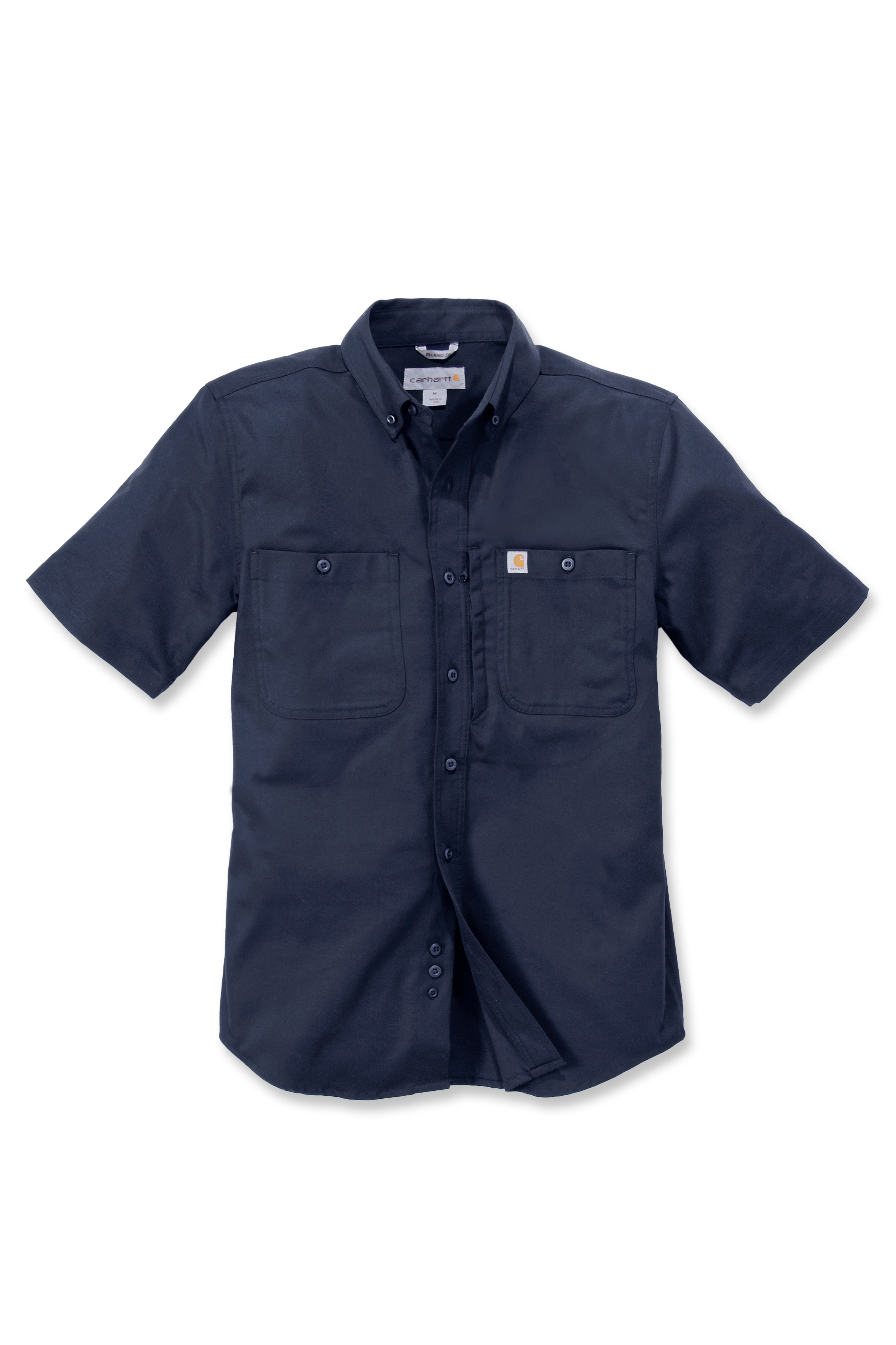 Košile s límečkem Carhartt tmavě modrá L Rugged Professional Short Sleeve Work Shirt Carhartt