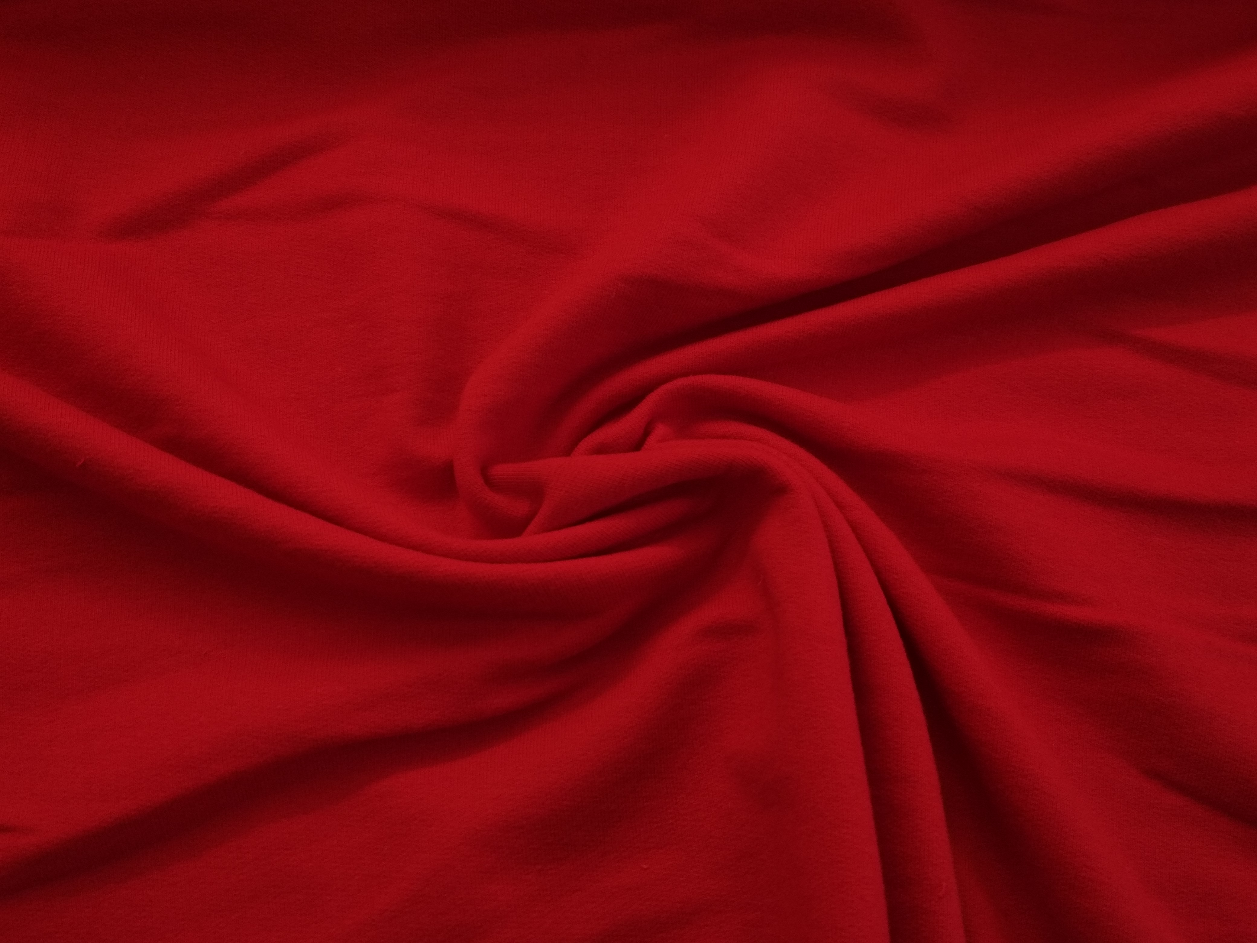 Teplákovina 100 % bavlna červená