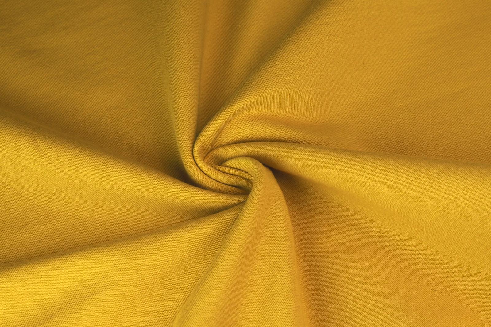 Teplákovina elastická hořčicová 260 g