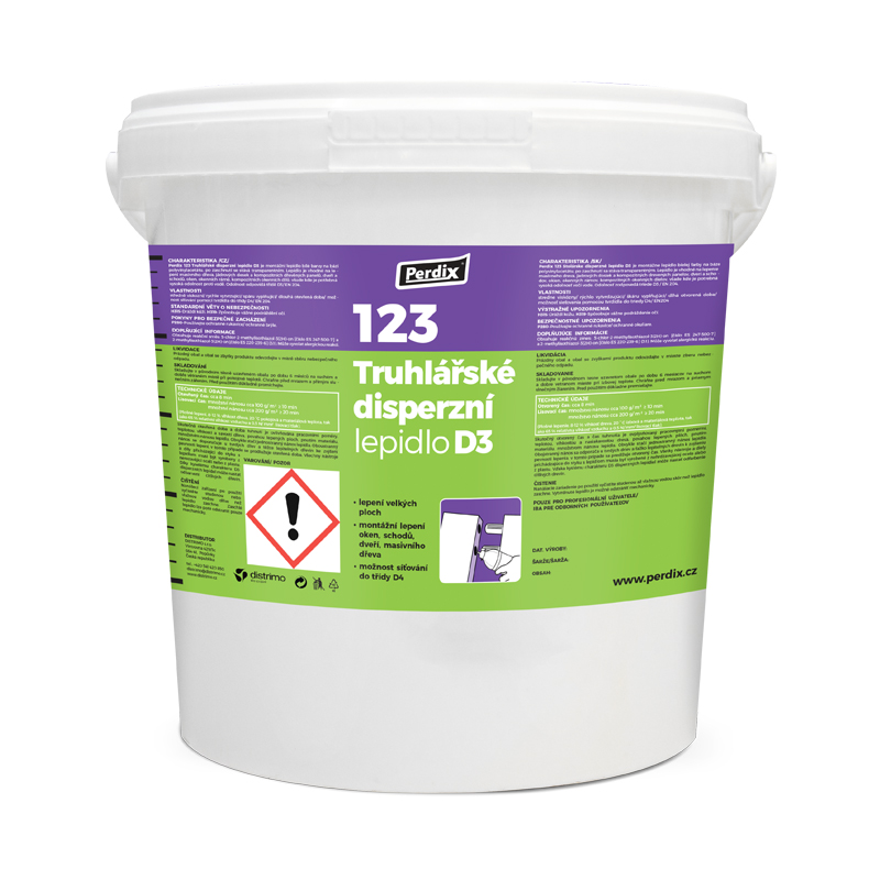 PERDIX – 123 Truhlářské disperzní lepidlo D3 5kg Distrimo-cz