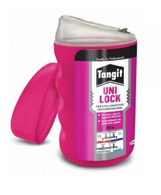 Tangit UNI-LOCK těsnící vlákno na závity – 180m Distrimo-cz