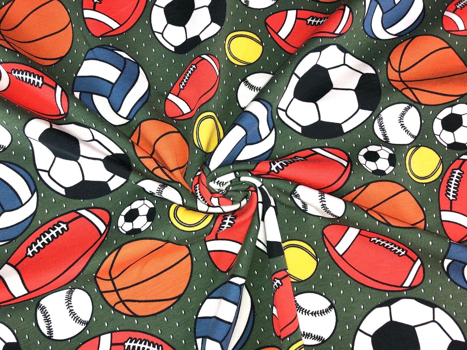 Bavlněný úplet míče na khaki