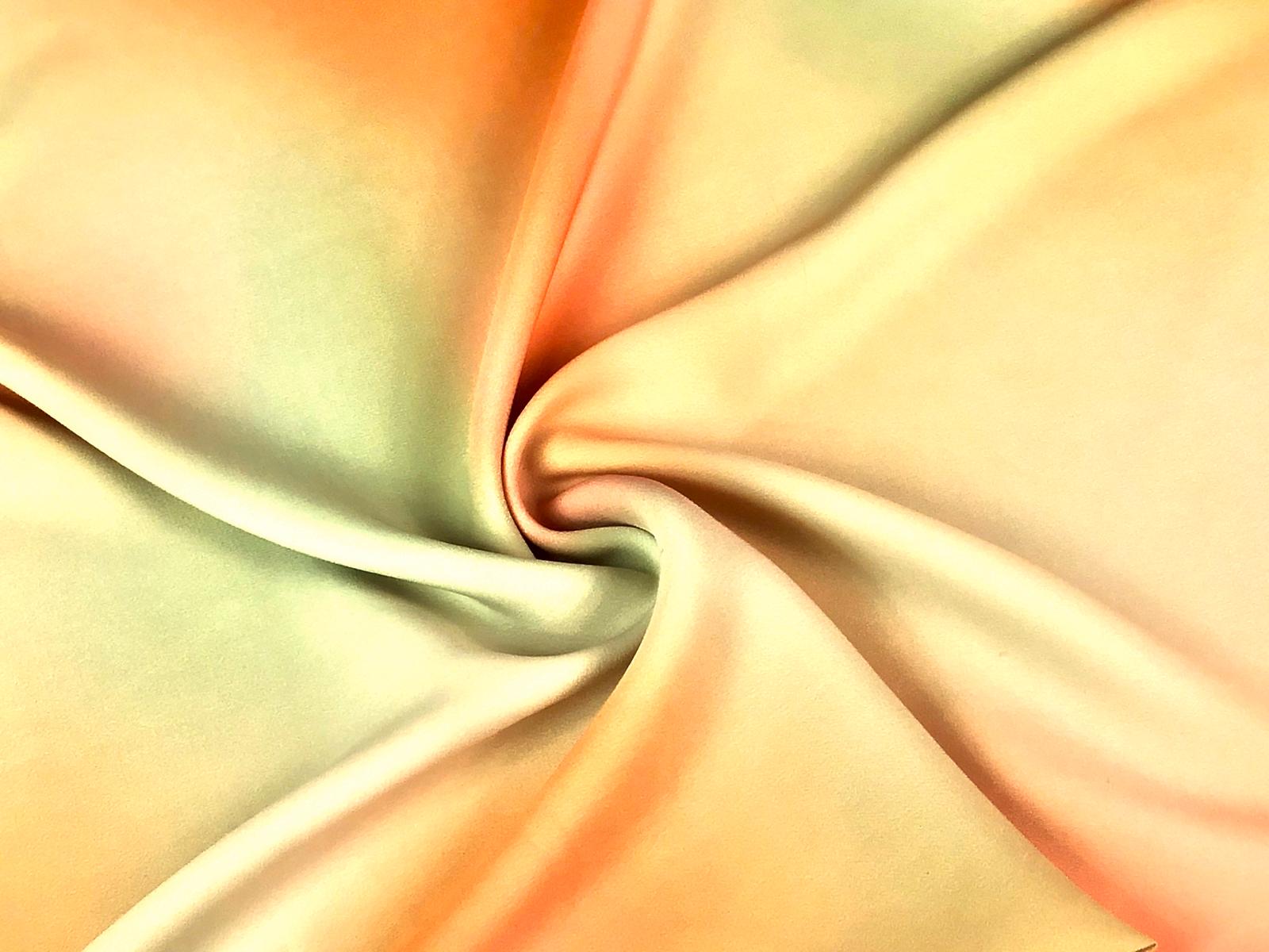 Umělé hedvábí / Silky barvy duhy teplé