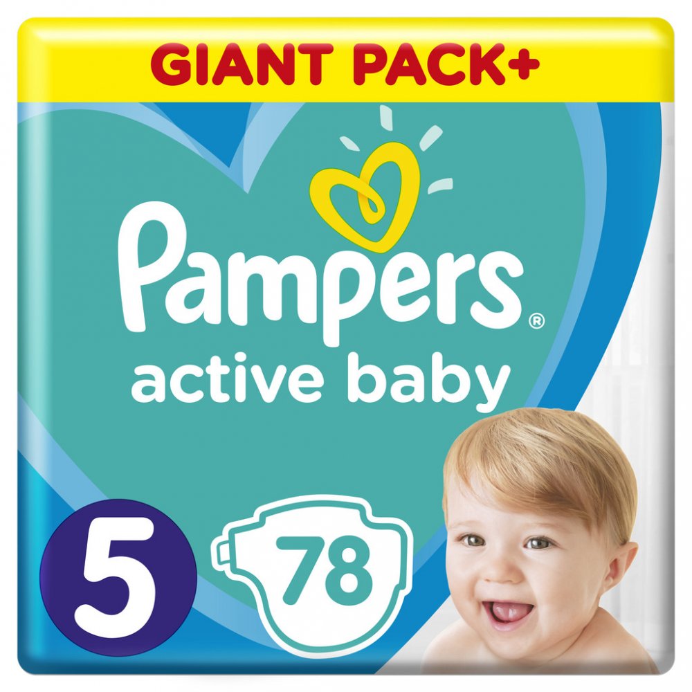 Pampers active baby 5 junior 11-16kg 78ks Darjeeling.cz