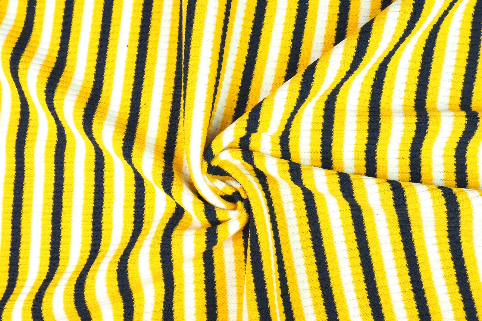 Úplet pruhy žlutočernobílé